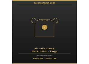 Air India Classic Black T-Shirt - LargeA