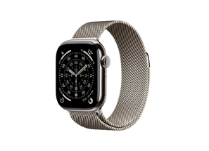 Apple Watch Series 11 GPS + Cellular 46mm Natural Titanium Case with Natural Milanese Loop - S/M