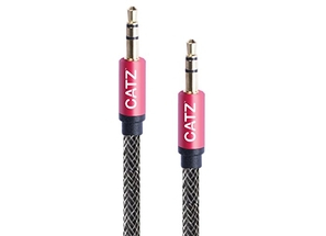 Catz Rugged Aux Stereo Cable Silver 2M