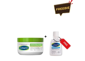 Cetaphil Moisturising Cream for Face & Body - 250 gm + Get FREE 25ml cleanser