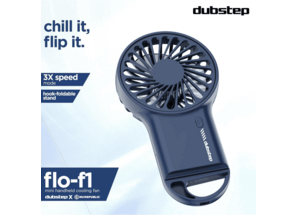 Dubstep Mini Handheld Cooling Fan Flo F1 - Blue
