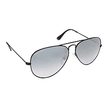 Fastrack Aviator Black 100 UV Protection Sunglasses for Men - Medium