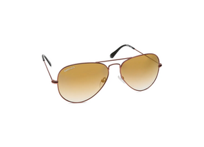 Fastrack Brown Aviator Metal 100 UV Protected Sunglasses for Men - Medium