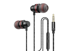 Honeywell Moxie V50 Wired Earphones with Passive Noise Cancellation - Black