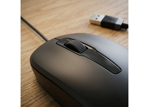 Hp 150 Wired Elegant Ergonomic Design 1600 Dpi Optical Tracking Mouse
