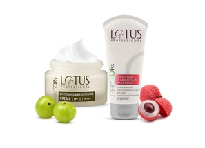 Lotus Professional Phytorx Whitening & Brightening Cream with SPF 25 PA- 50g & Whitening & Brightening Face Wash - 80g (Set of 2)