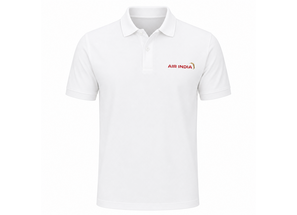 Men Polo Collar T-Shirts Test White L