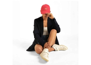 Motherland Bharat India Cotton Cap - Red