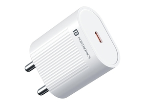 Portronics Adapto 45A - 45W Type-C Fast Charging Adaptor -White