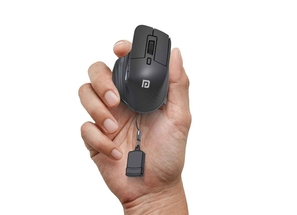 Portronics Toad Mino 2.4 GHz Bluetooth Wireless Mouse with Dual Connectivity - Black