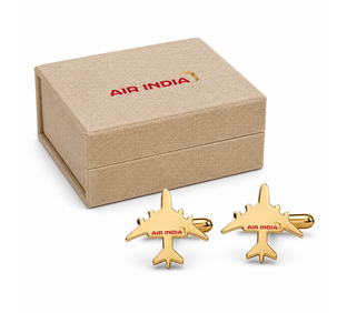 Air India Cufflinks Aeroplane