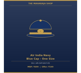 Air India Navy Blue Cap - One Size