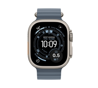 Apple Watch Ultra 3 GPS + Cellular 49mm Natural Titanium Case with Anchor Blue Ocean Band