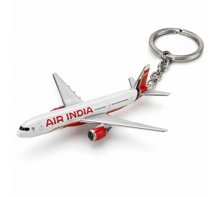 Boeing 777 Metal Keychain