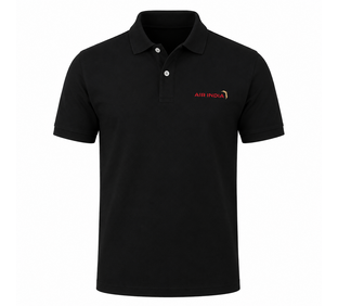 Men Polo Collar T-Shirts Test Black