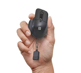 Portronics Toad Mino 2.4 GHz Bluetooth Wireless Mouse with Dual Connectivity - Black