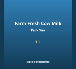 Farm Fresh Cow Milk - 1 L