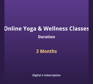 Online Yoga & Wellness Classes - 3 Months